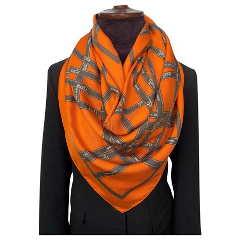 hermes orange purses|Hermes orange scarf.